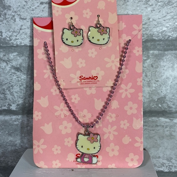 Hello Kitty Jewelry - Hello Kitty Necklace & Earrings Set